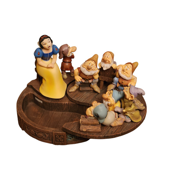 Disney Markrita Snow White Seven Dwarfs Decor Trinket Box Apple Pin Jewelry Box - Picture 7 of 16